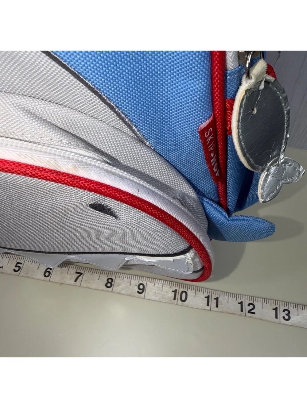 Skip Hop Zoo Shark Kids Backpack Blue Gray Red Preschool Toddler School Bag